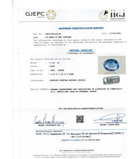 2.4 cts Natural Blue Sapphire - Neelam (SKU:90120077)