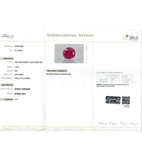 1.26 cts Unheated Natural Ruby - Manak (SKU:90124549)