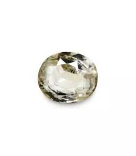 3.53 cts Unheated Natural White Sapphire (White Pukhraj)