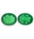 4.29 cts Natural Emerald (Panna) - Earring Pair