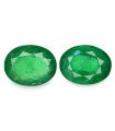4.29 cts Natural Emerald (Panna) - Earring Pair