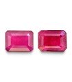 4.3 cts Unheated Natural Ruby (Manak) - Earring Pair