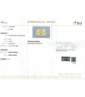 9.13 cts Unheated Natural Yellow Sapphire - Pukhraj (SKU:90145278)