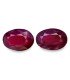 1.1 cts Unheated Natural Ruby (Manak) - Earring Pair
