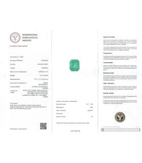 2.23 cts Natural Emerald - Columbia - Panna (SKU:90151439)