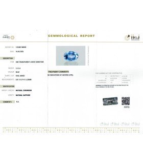 3.12 cts Unheated Natural Blue Sapphire - Neelam (SKU:90155598)