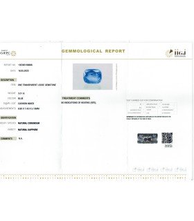 3.51 cts Unheated Natural Blue Sapphire - Neelam (SKU:90155604)