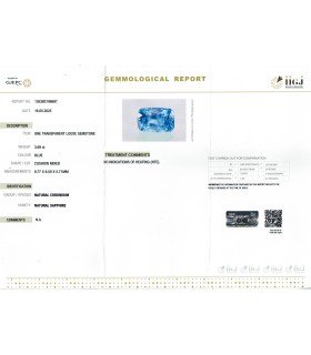 3.69 cts Unheated Natural Blue Sapphire - Neelam (SKU:90155635)