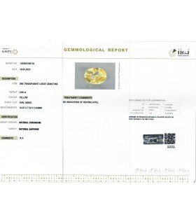 3.66 cts Unheated Natural Yellow Sapphire - Pukhraj (SKU:90155734)