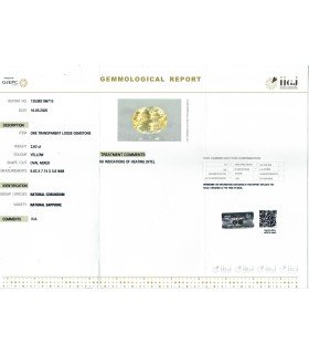 3.62 cts Unheated Natural Yellow Sapphire - Pukhraj (SKU:90155741)