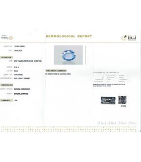 2.18 cts Unheated Natural Blue Sapphire - Neelam (SKU:90155871)