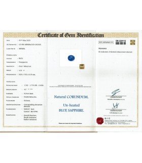 4.14 cts Unheated Natural Blue Sapphire - Neelam (SKU:90156045)