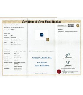 4.02 cts Unheated Natural Blue Sapphire - Neelam (SKU:90156076)