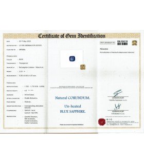 3.7 cts Unheated Natural Blue Sapphire - Neelam (SKU:90156137)