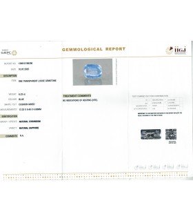 6.23 cts Unheated Natural Blue Sapphire - Neelam (SKU:90156595)