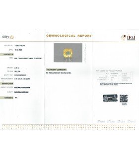 3.98 cts Unheated Natural Yellow Sapphire - Pukhraj (SKU:90156861)