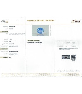 5.1 cts Unheated Natural Blue Sapphire - Neelam (SKU:90157875)