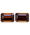 12.34 cts Natural Hessonite Garnet (Gomedh) - Earring Pair