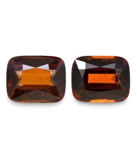 18.13 cts Natural Hessonite Garnet (Gomedh) - Earring Pair