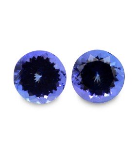 3.95 cts Natural Tanzanite - Earring Pair