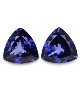 3.56 cts Natural Tanzanite - Earring Pair