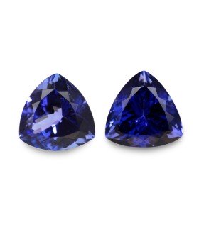 4.27 cts Natural Tanzanite - Earring Pair