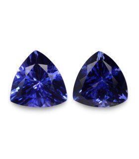 3.48 cts Natural Tanzanite - Earring Pair