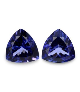 3.33 cts Natural Tanzanite - Earring Pair