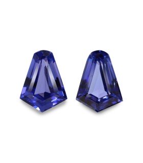 5.47 cts Natural Tanzanite - Earring Pair