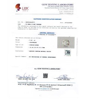 5.22 cts Unheated Natural White Sapphire - White Pukhraj (SKU:90016202)